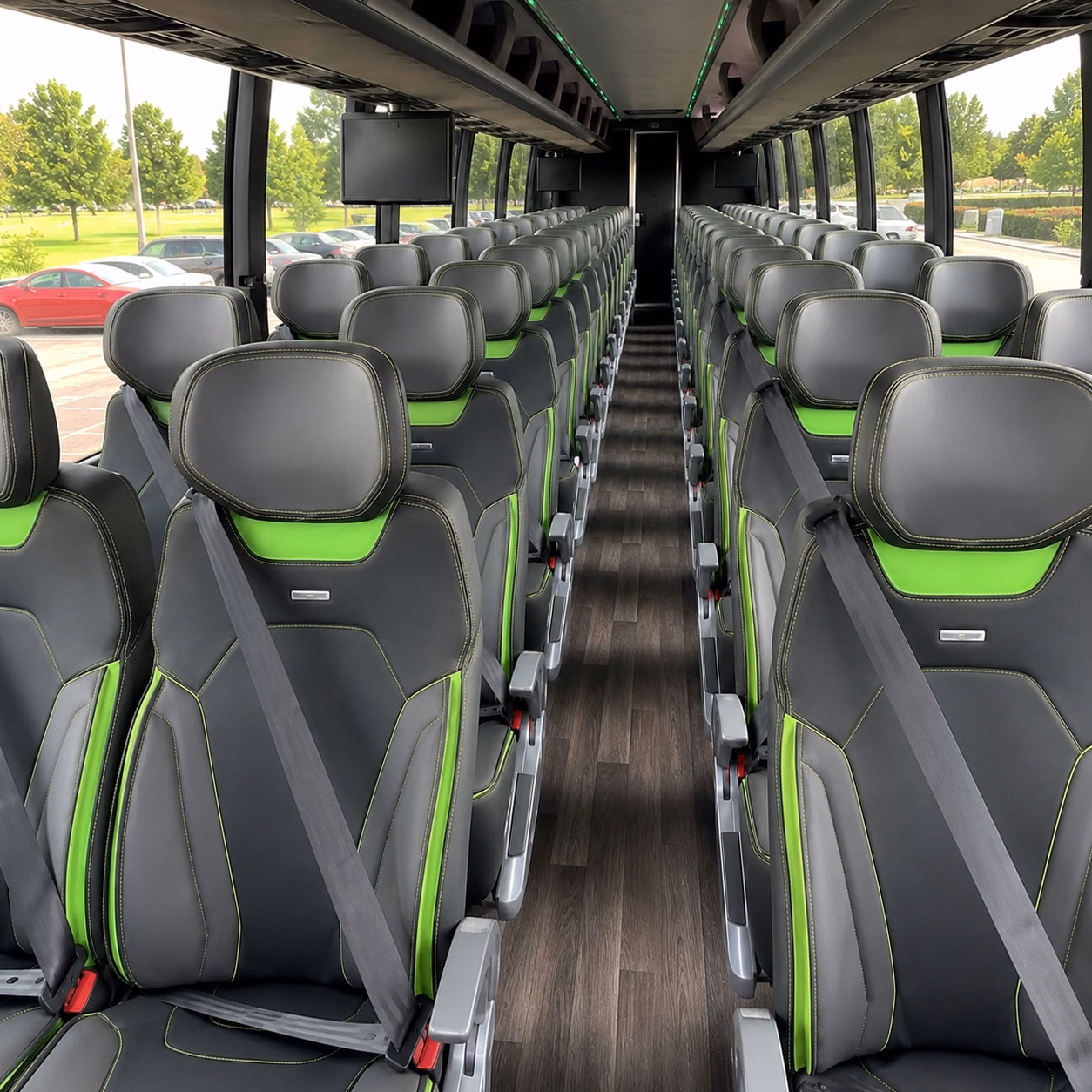 corpus christi charter bus interior