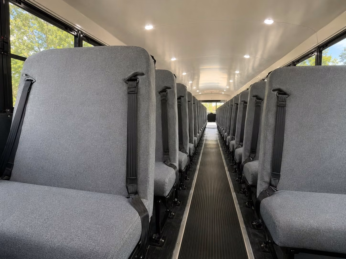 school bus inside