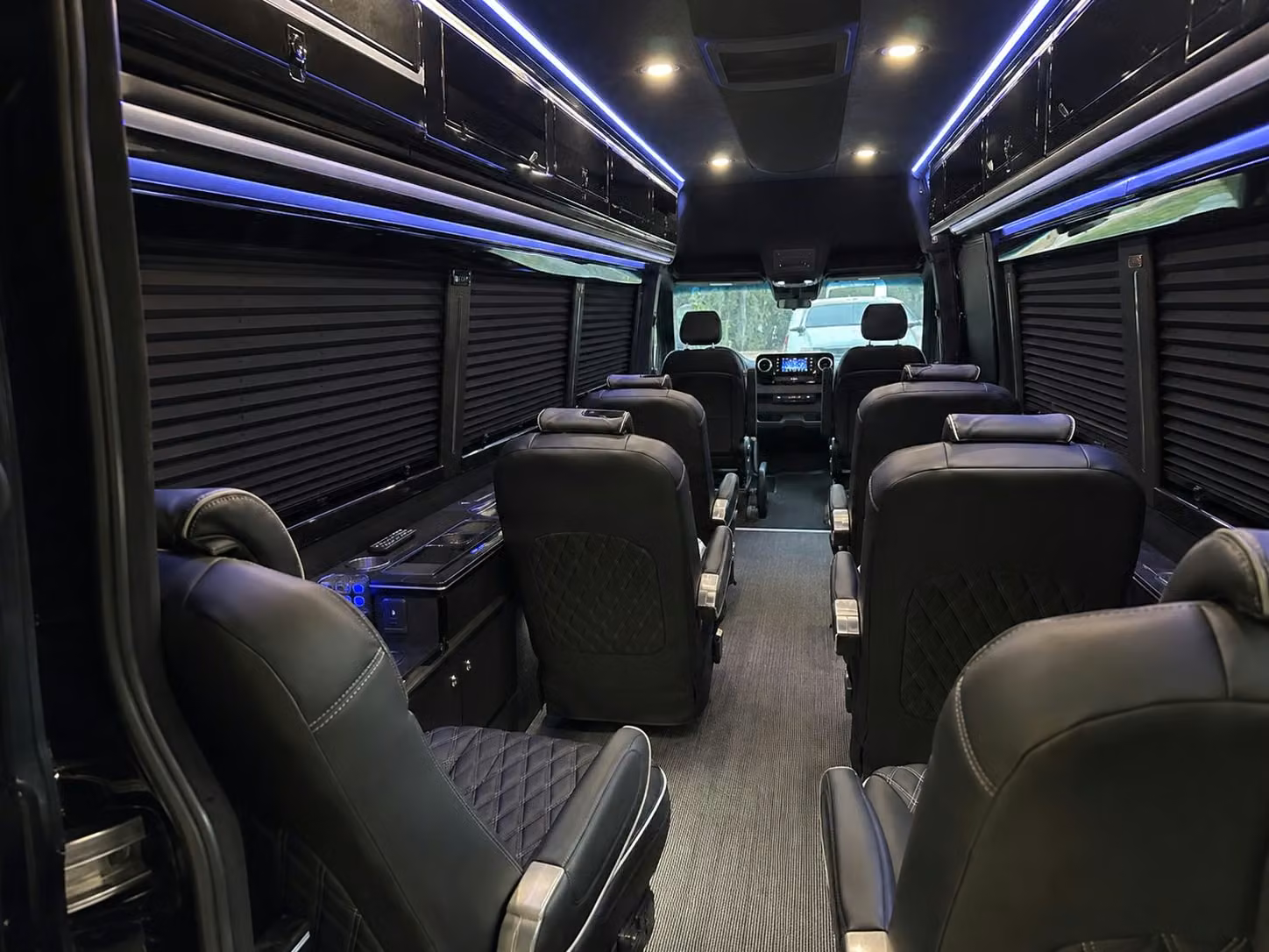 sprinter van with driver interior